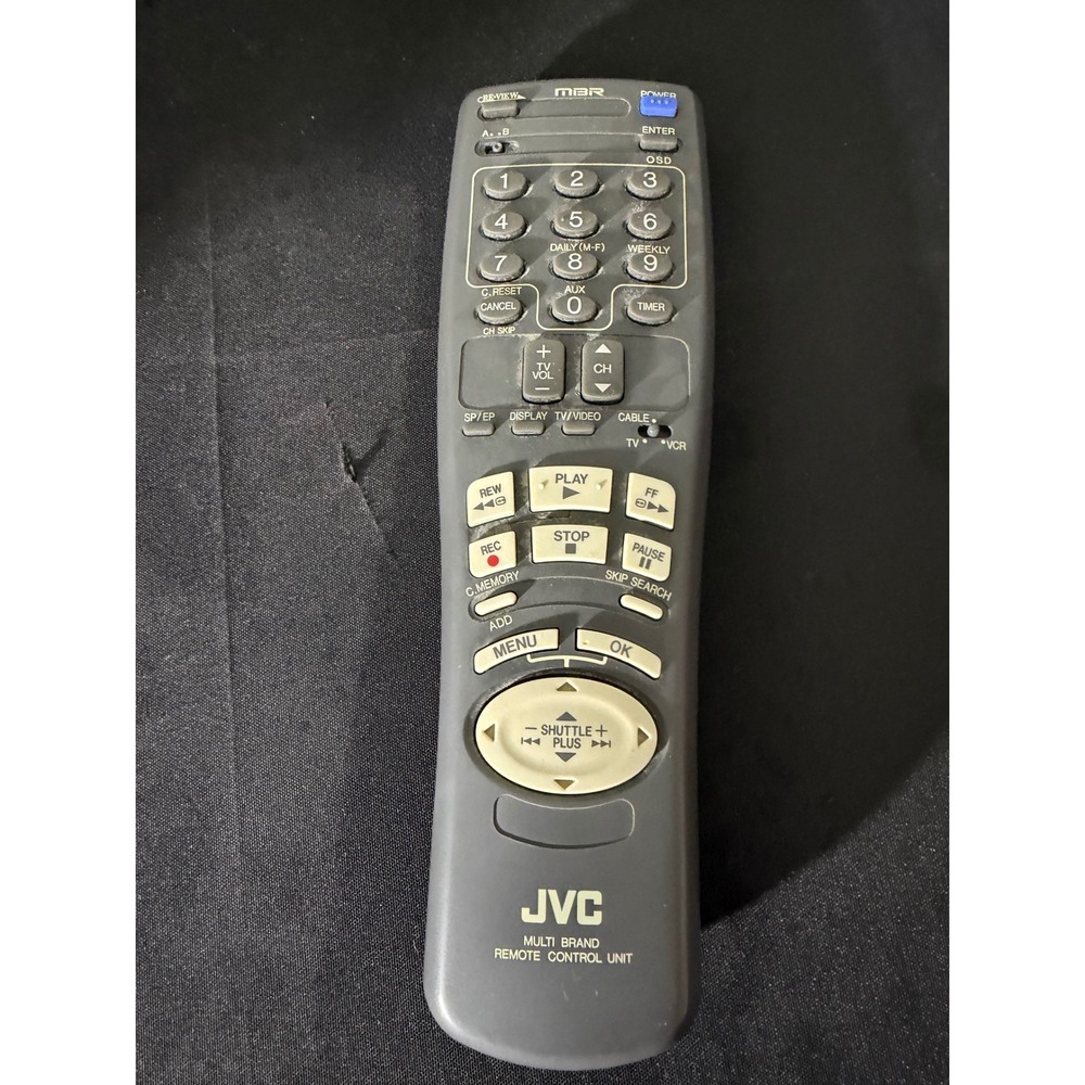 JVC Multi Brand Remote Control Unit Grey Fair MBR Shuttle Plus VCR TV Cable